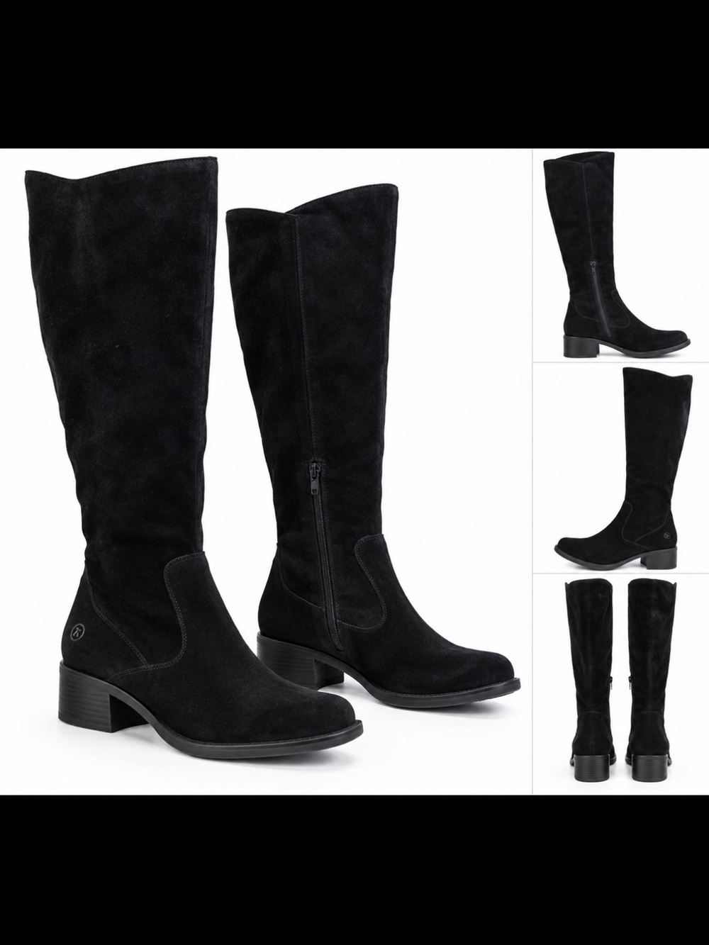 Born Black Suede Over-the-Knee Boots